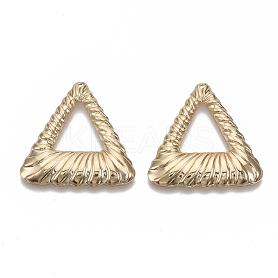 Eco-Friendly Iron Pendants IFIN-T015-027G-NR-1