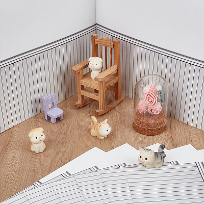 PVC Wallpaper Mini Model DIY-WH0671-396A-1