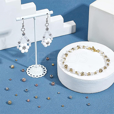 192Pcs 12 Style Brass Beads KK-BC0009-10-1