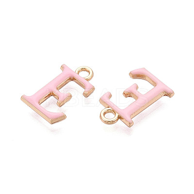 Rack Plating Alloy Enamel Pendants ENAM-T024-53E-G-1