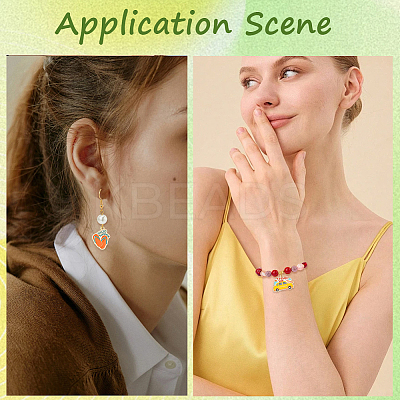 18Pcs 9 Styles Tourism Theme Alloy Enamel Pendants FIND-SC0019-21-1