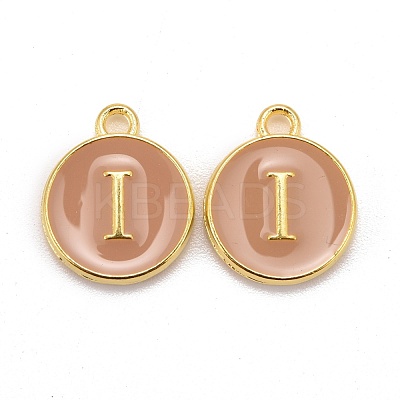 Golden Plated Alloy Enamel Charms ENAM-S118-06I-1