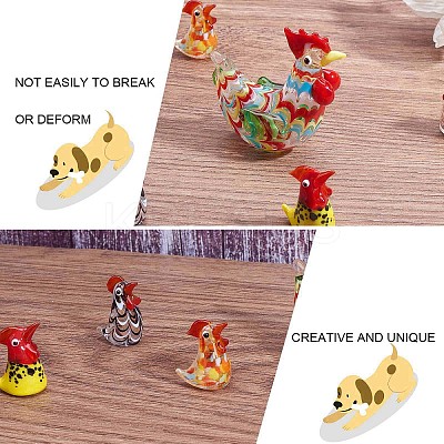 5Pcs Glass Chick Figurine JX539A-1