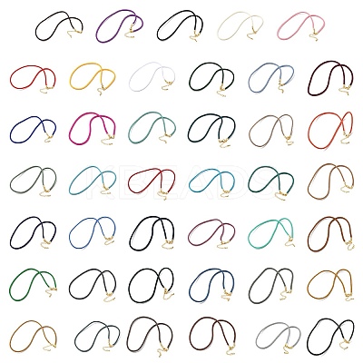3MM Nylon Milan Cord Necklace Making NJEW-H084-01G-1
