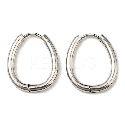 Tarnish Resistant Stainless Steel Hoop Earrings X-EJEW-P232-02P-1