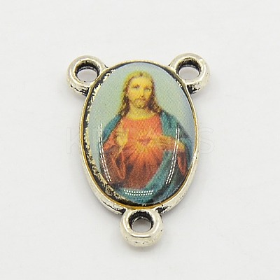 Rosary Cross and Center Sets for Rosary Bead Necklace TIBEP-MSMC021-33AS-LF-1