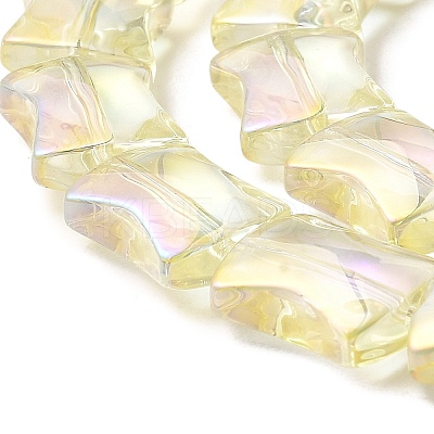 Electroplate Glass Beads Strands LS-EGLA-H103-FR01-1