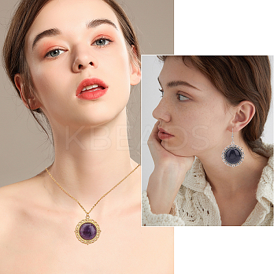DIY Oval Pendant Making Kit DIY-CA0003-60-1