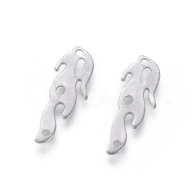 Non-Tarnish 201 Stainless Steel Filigree Joiners Links LS-X-STAS-F231-082P-1