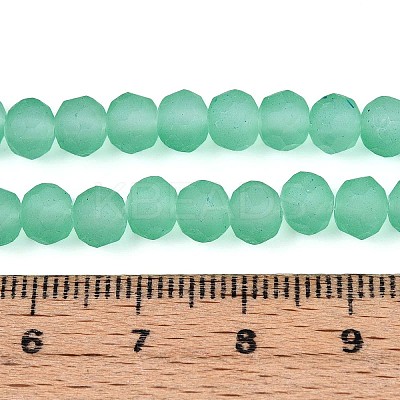 Baking Paint Frosted Glass Beads Strands FGLA-N003-6mm-03-1