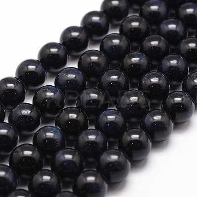 Natural Tiger Eye Bead Strands G-G735-23-10mm-05-1