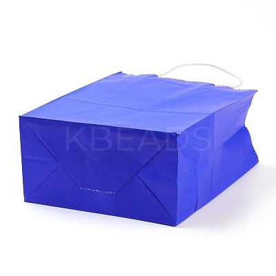 Pure Color Kraft Paper Bags AJEW-G020-A-04-1