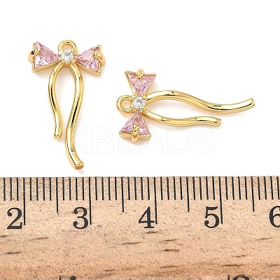 Brass Micro Pave Cubic Zirconia Pendants KK-A281-10G-03-1