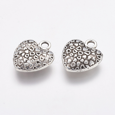 Tibetan Style Alloy Heart Charms LS-X-TIBEP-Q043-180-RS-1