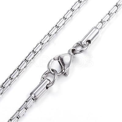 Tarnish Resistant 304 Stainless Steel Necklaces NJEW-E080-17P-1