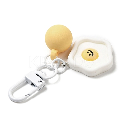 Cartoon Smiling Face Acrylic Pendant Keychain LS-KEYC-D017-01A-1