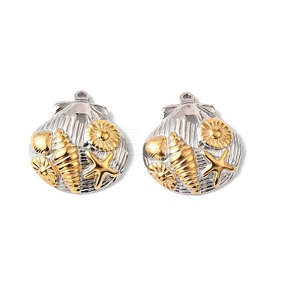 304 Stainless Steel Pendants STAS-Z145-02GP-01-1