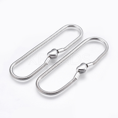 Tarnish Resistant 304 Stainless Steel European Style Chains Bracelet Making LS-STAS-E428-10A-P-1