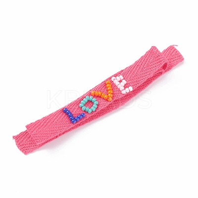 Twill Tape Nylon Cord Knotted Bracelets BJEW-Z013-33-1