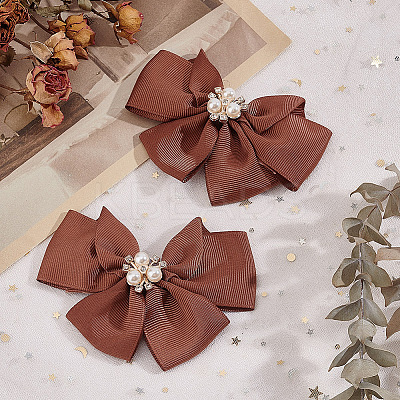Polyester Bowknot Shoe Decorations FIND-GO0001-52B-1