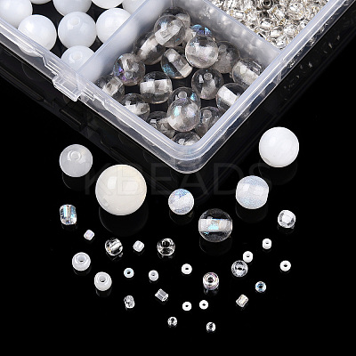 DIY 18 Style Resin & Acrylic Beads Jewelry Making Finding Kit DIY-NB0012-04J-1