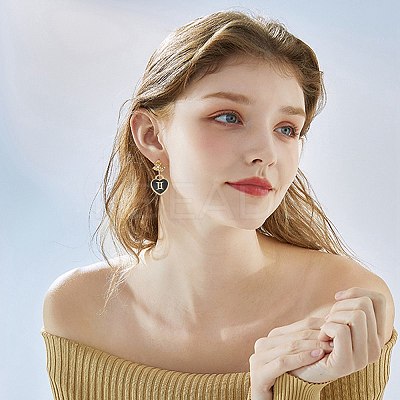 24Pcs 24 Styles Light Gold Plated Alloy Enamel Pendants ENAM-FS0003-87-1