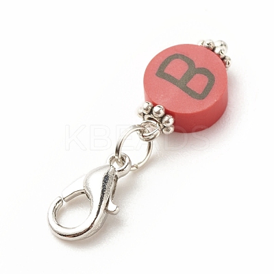 Handmade Polymer Clay Pendant Decorations HJEW-JM00638-1