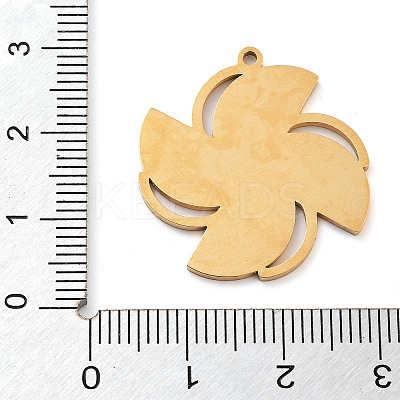 304 Stainless Steel Enamel Pendants LS-STAS-M076-06G-1