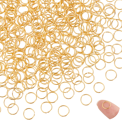 400Pcs Brass Open Jump Rings KK-PH0011-54-1