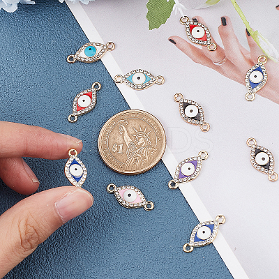 56Pcs 7 Colors Zinc Alloy Connector Charms FIND-DC0001-33-1