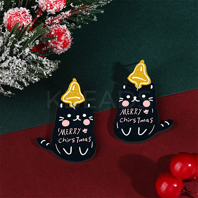 Christmas Theme Acrylic Dangle Stud Earrings FS-WG16439-03-1