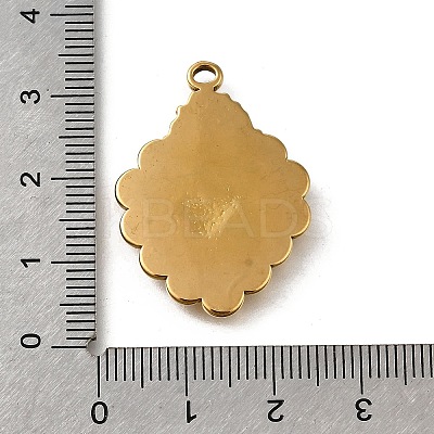 304 Stainless Steel Pendants STAS-V006-03G-03-1