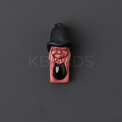 Natural Dyed & Heated Black Agate Pendants PW-WG69385-14-1
