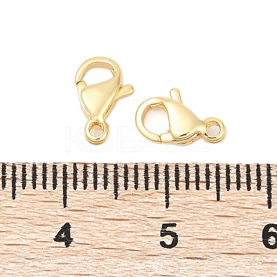 Brass Lobster Claw Clasps KK-P302-17G-1