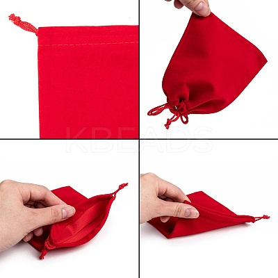 Rectangle Velvet Pouches X-TP-R002-10x12-04-1