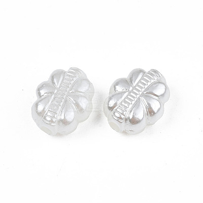 ABS Plastic Imitation Pearl Beads OACR-N008-124-1