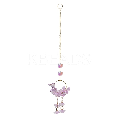 Glass Lily of the Valley Pendant Decorations PW-WG40178-01-1