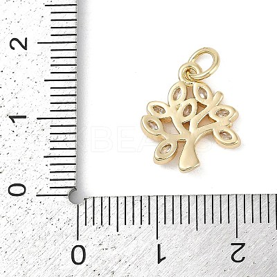 Rack Plating Brass Micro Pave Cubic Zirconia Pendants LS-KK-H509-19G-01-1