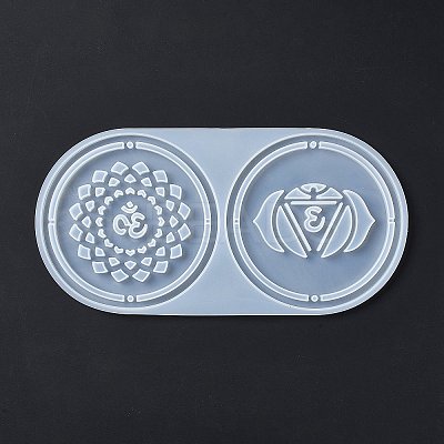 Meditation Yoga Pendants Cup Mat Silicone Molds LS-DIY-B056-02A-1