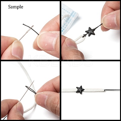 Star PVC Plastic Cord Lock for Mouth Cover KY-D013-02G-1
