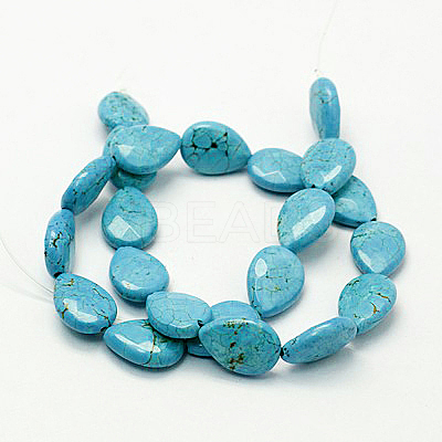 Natural Howlite Beads Strands TURQ-P027-49-1