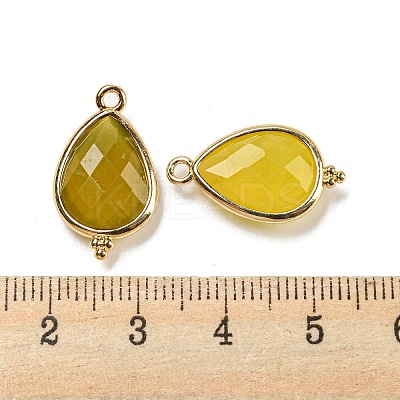 Natural Korea Jade Faceted Pendants G-M431-15G-02-1