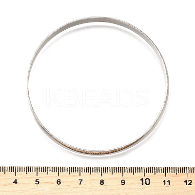 304 Stainless Steel Plain Bangles for Women BJEW-V004-02B-P-1