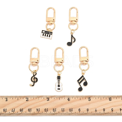 5Pcs Alloy Enamel Pendant Decorations HJEW-FS00035-02-1