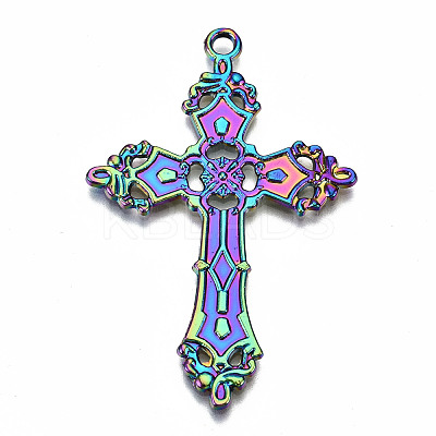 Rainbow Color Alloy Big Pendants PALLOY-S180-015-RS-1