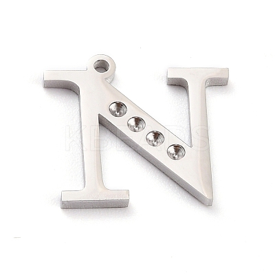Non-Tarnish 304 Stainless Steel Pendant Rhinestone Settings STAS-F267-09N-P-1