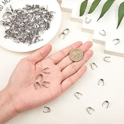 304 Stainless Steel Snap on Bails STAS-UN0003-52C-1