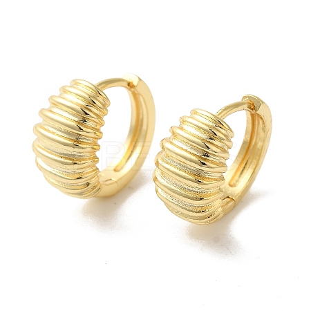 Brass Hoop Earrings for Women EJEW-P292-11A-G-1