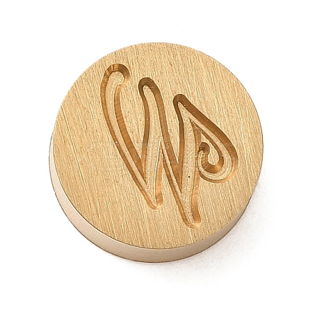 Golden Tone Brass Letter Stamps KK-R005-01W-1