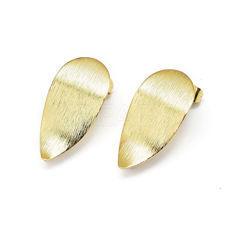 Brass Stud Earrings Findings KK-O123-E-1